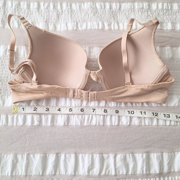 Maidenform Nude Lace Detail Push-up Bra 36A - Picture 7 of 9